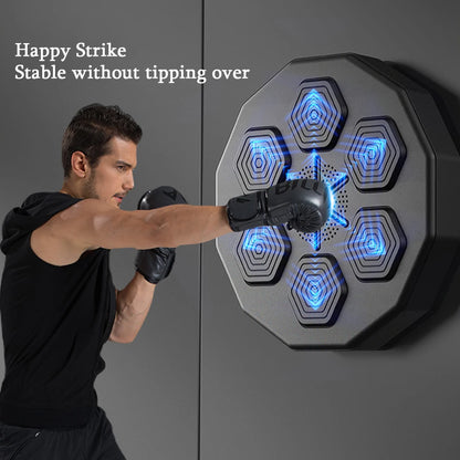 Smart Music Boxing Machine Wall Target LED Lighted Sandbag Relaxing Reaction Training Target for Boxing Sports Agility Reaction